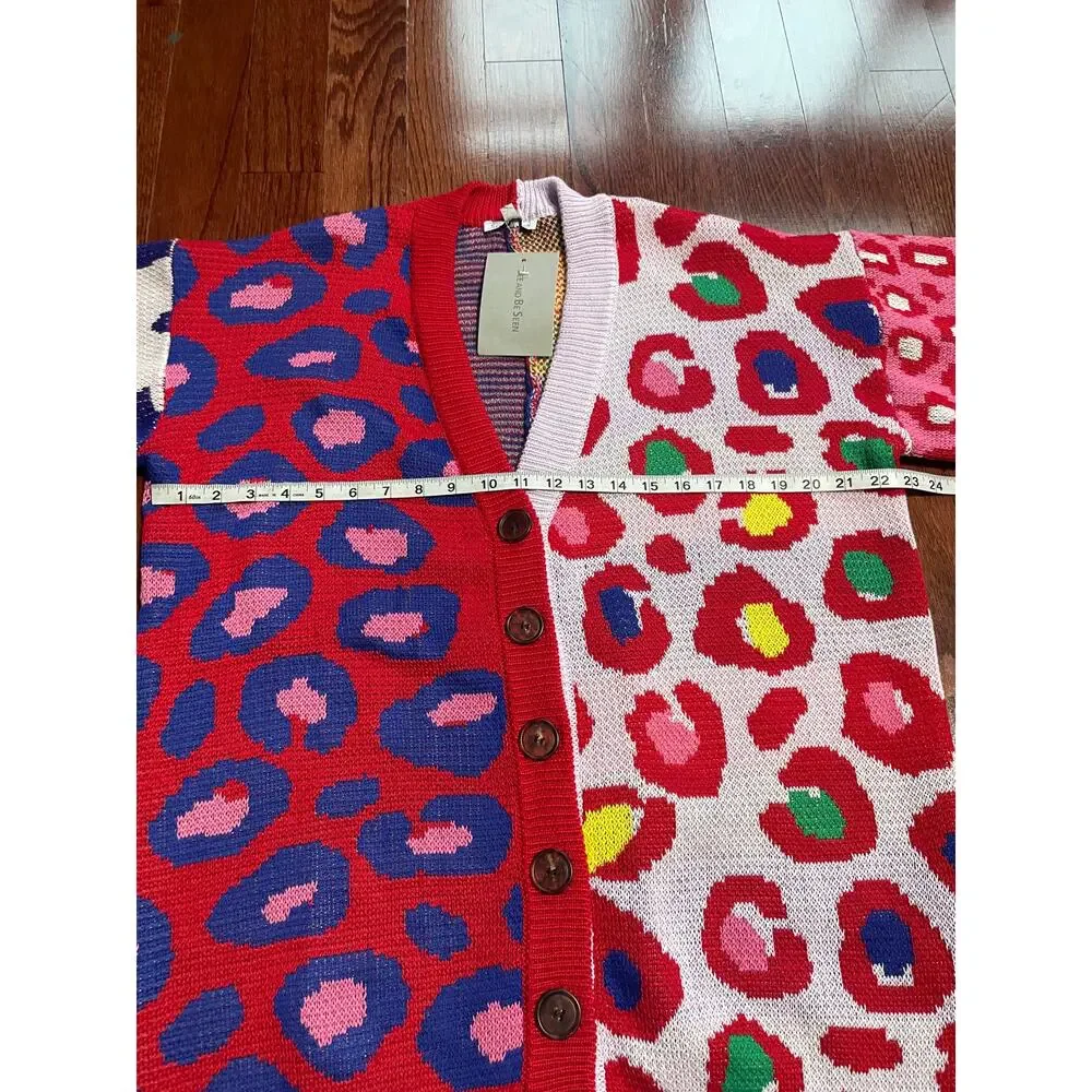 NWT SEE and BE SEEN Multi Colored Animal Print Size SM
